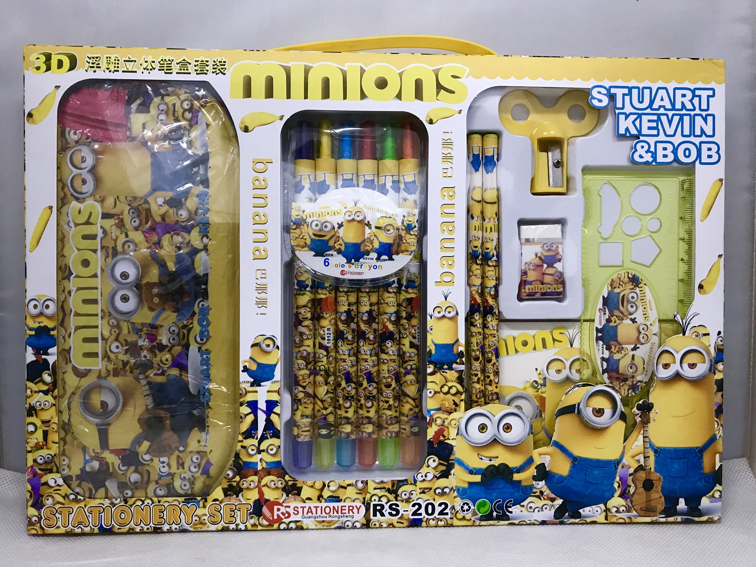 Minions Stationery Set Stuart Kevin & Bob